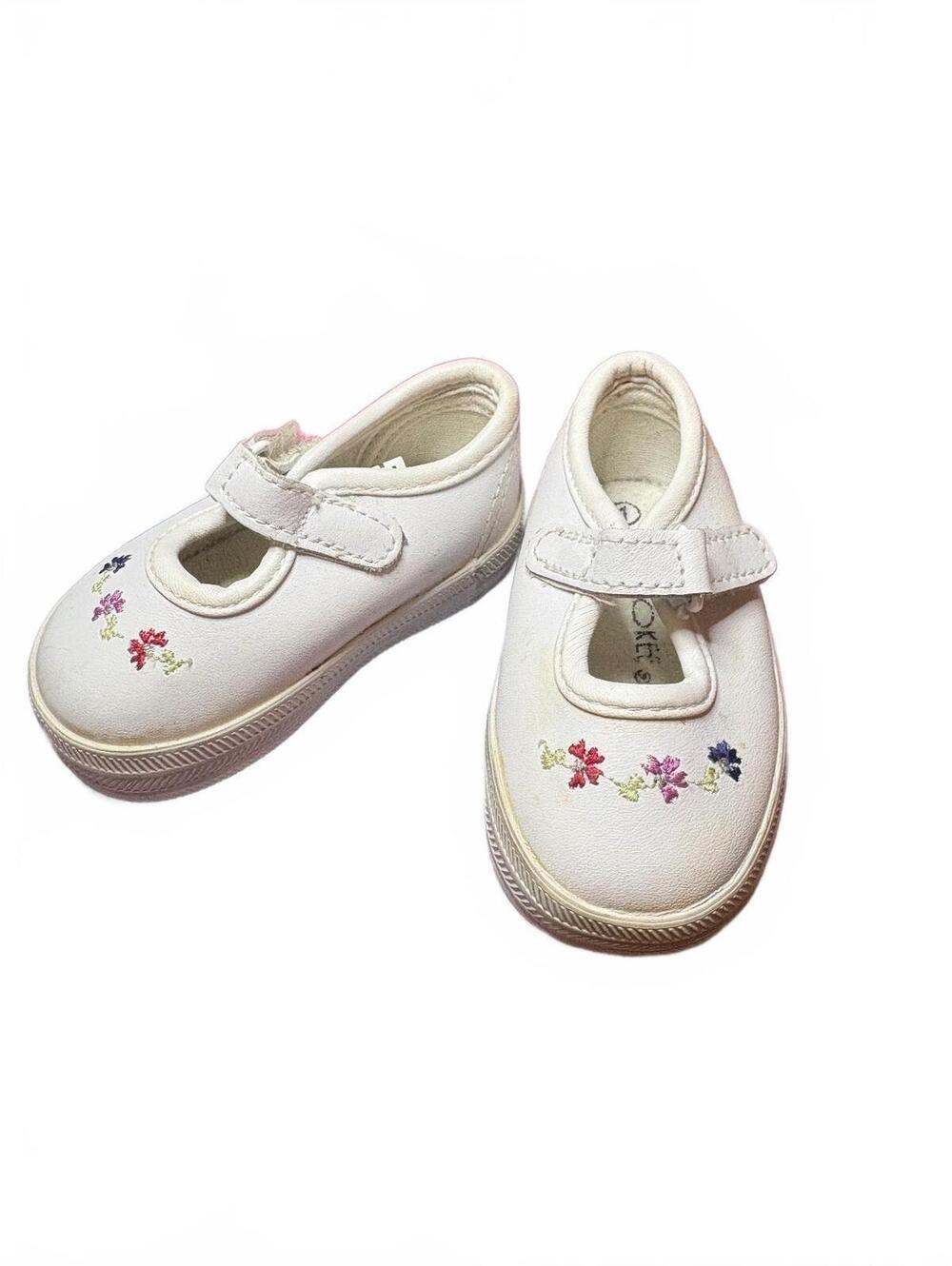 Vintage Cherokee Toddler Size 1 Flower Embroidered